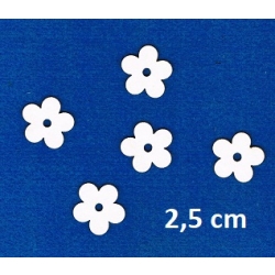 BEERMATA #1,5mm  Kwiatuszek  2,5cm  ( 5szt )  ,  tekturka , scrap, kwiaty z beermaty,  birmata
